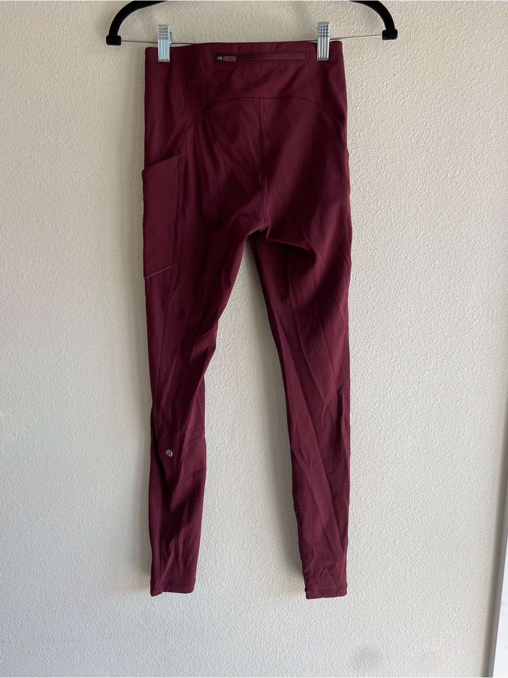 lululemon athletica speed up tights ax 4 High-Waist Burgundy Leggings Pockets - Picture 3 of 7